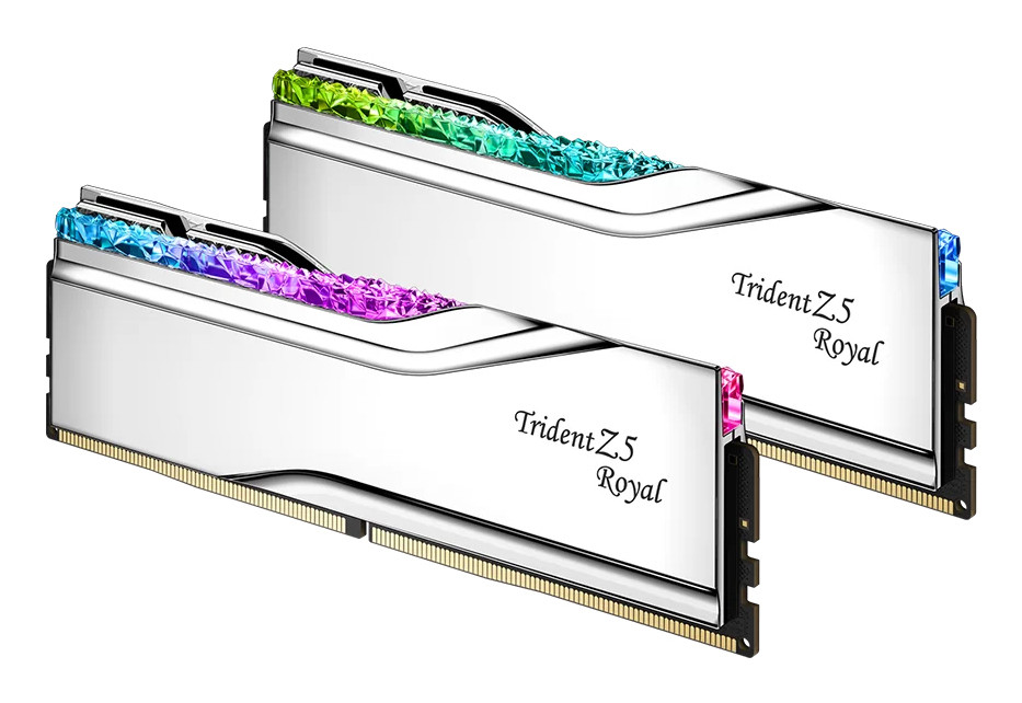 G.SKILL Memória DDR5 96GB 6400Mhz CL32 DIMM, 1.35V, Trident Z5 Royal Intel XMP (Kit of 2) PC