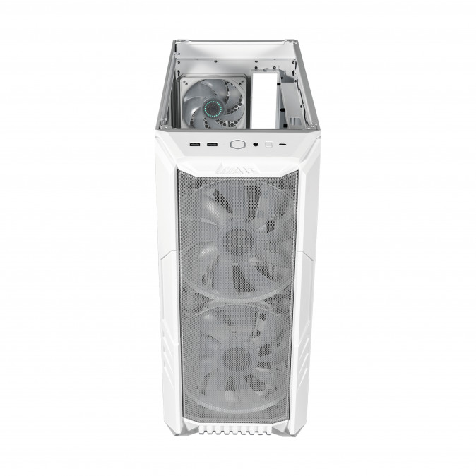 COOLER MASTER Ház Midi ATX HAF 500 ARGB - Fehér PC
