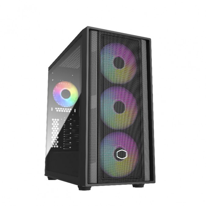 COOLER MASTER Ház ATX MasterBox 600 - Fekete PC