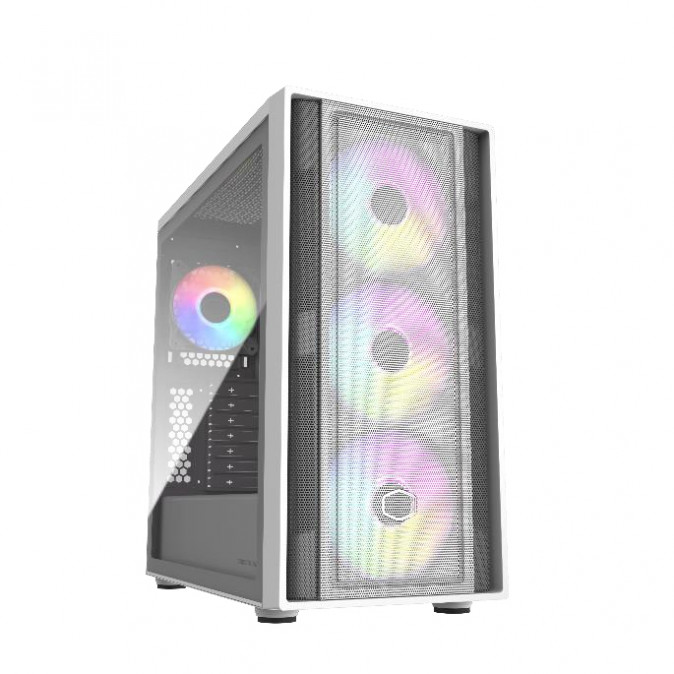 COOLER MASTER Ház ATX MasterBox 600 - Fehér PC