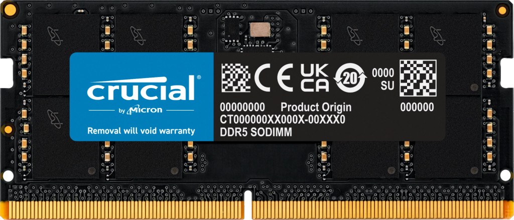 CRUCIAL NB Memória DDR5 32GB 4800MHz CL40 SODIMM PC
