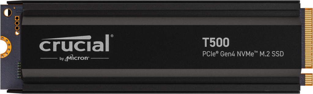 CRUCIAL SSD M.2 PCIe Gen4 NVMe 1TB T500 with heatsink PC