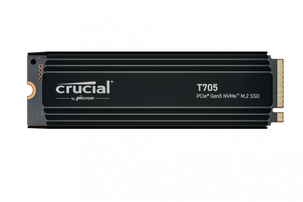 CRUCIAL SSD M.2 PCIe Gen5 NVMe 4TB T705 with heatsink PC