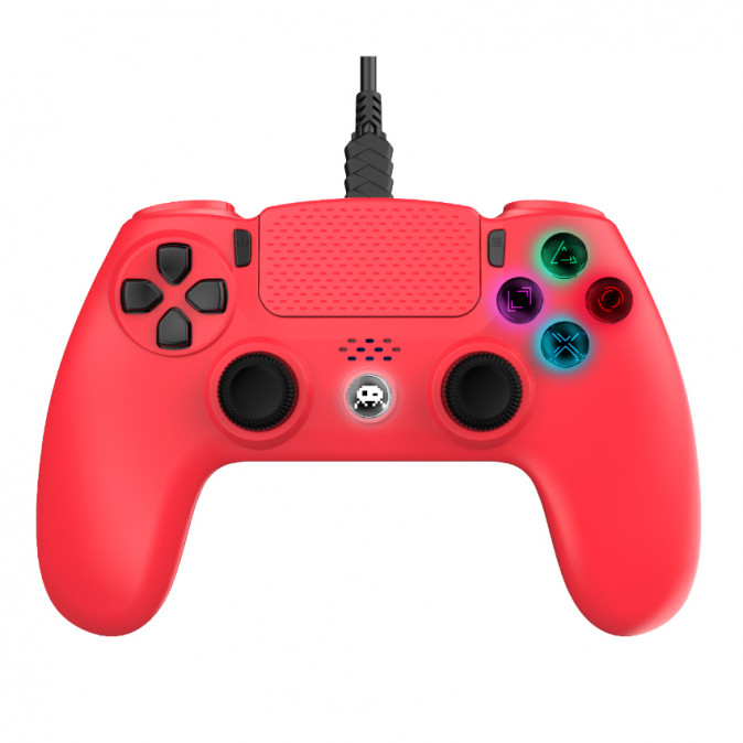 Freaks and Geeks - PS4 vezetékes kontroller - Piros PS4