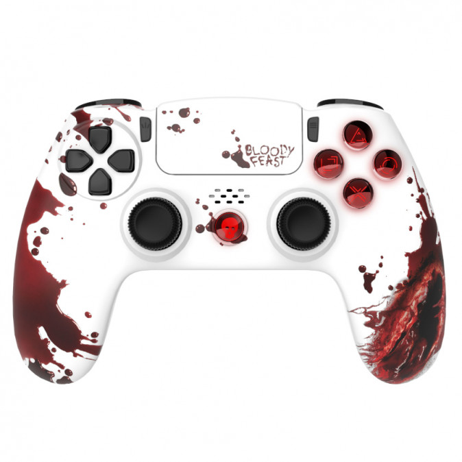 Freaks and Geeks - PS4 LED vezeték nélküli kontroller - Bloody Feast PS4
