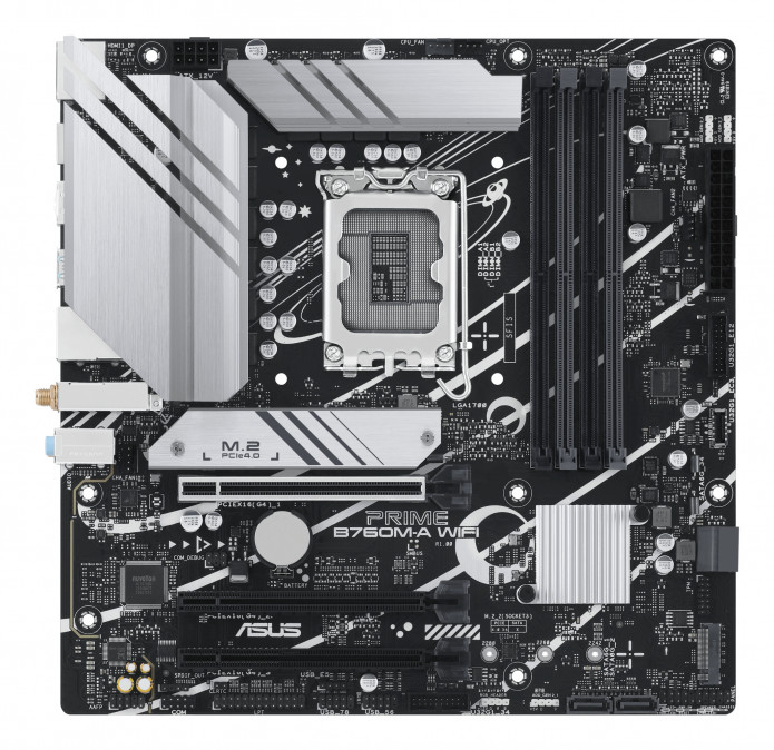 ASUS Alaplap S1700 PRIME B760M-A WIFI INTEL B760, mATX PC