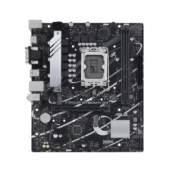 ASUS Alaplap S1700 PRIME B760M-K D4 INTEL B760, mATX PC