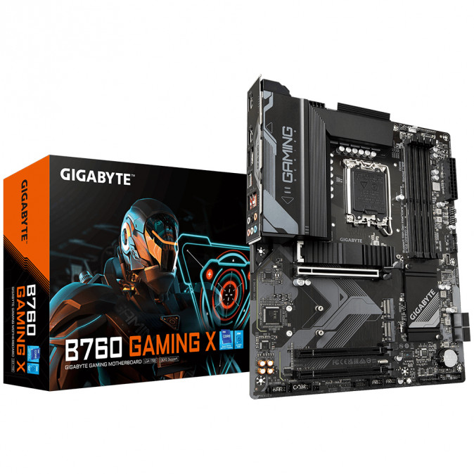 GIGABYTE Alaplap S1700 B760 GAMING X INTEL B760, ATX PC