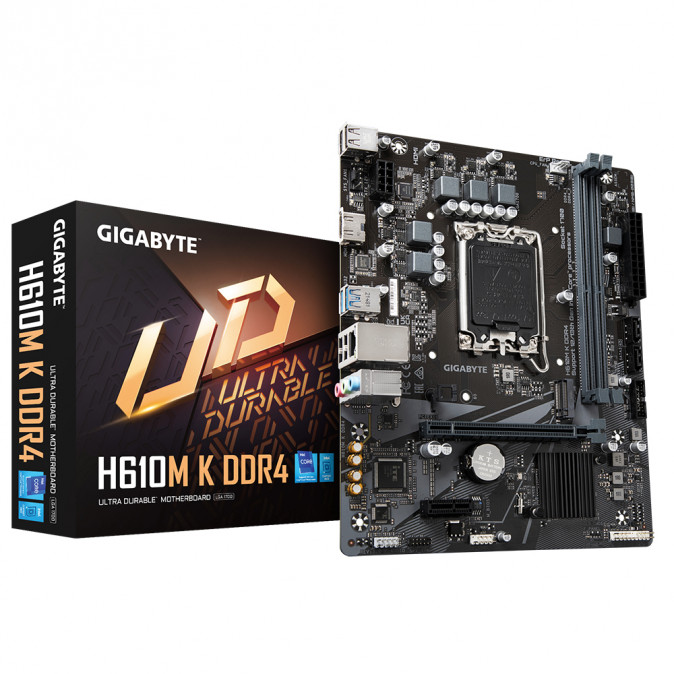 GIGABYTE Alaplap S1700 H610M K DDR4 INTEL H610, mATX PC