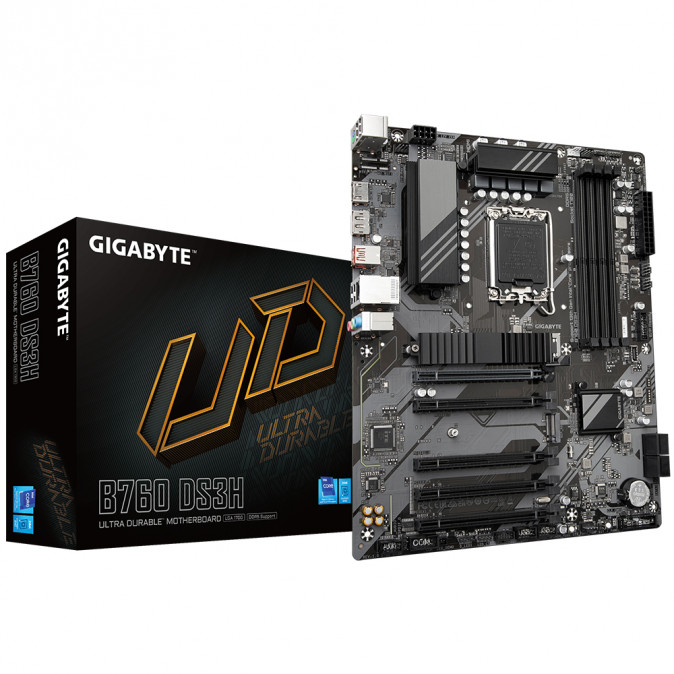 GIGABYTE Alaplap S1700 B760 DS3H INTEL B760, ATX PC