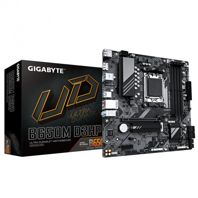 GIGABYTE Alaplap AM5 B650M D3HP AMD B650, mATX PC