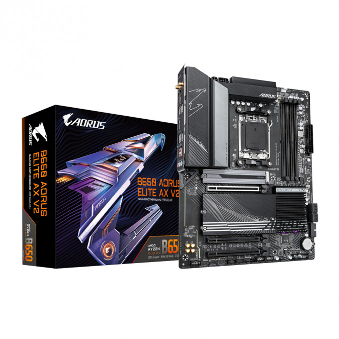 GIGABYTE Alaplap AM5 B650 AORUS ELITE AX V2 AMD B650, ATX PC