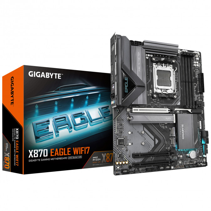 GIGABYTE Alaplap AM5 X870 EAGLE WIFI7 AMD X870, ATX PC