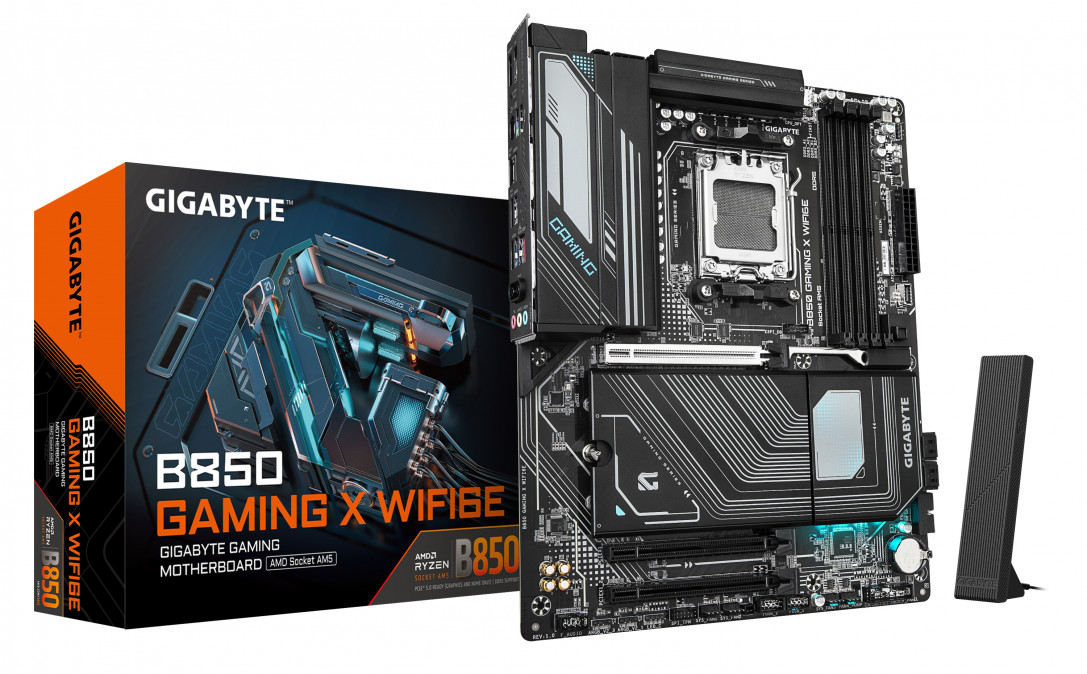 GIGABYTE Alaplap AM5 B850 GAMING X WIFI6E AMD B850, ATX PC