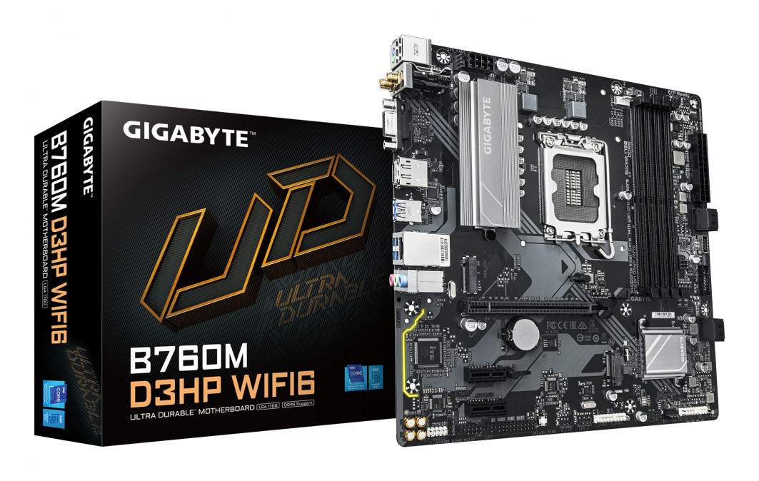 GIGABYTE Alaplap S1700 B760M D3HP WIFI6 INTEL B760, mATX PC