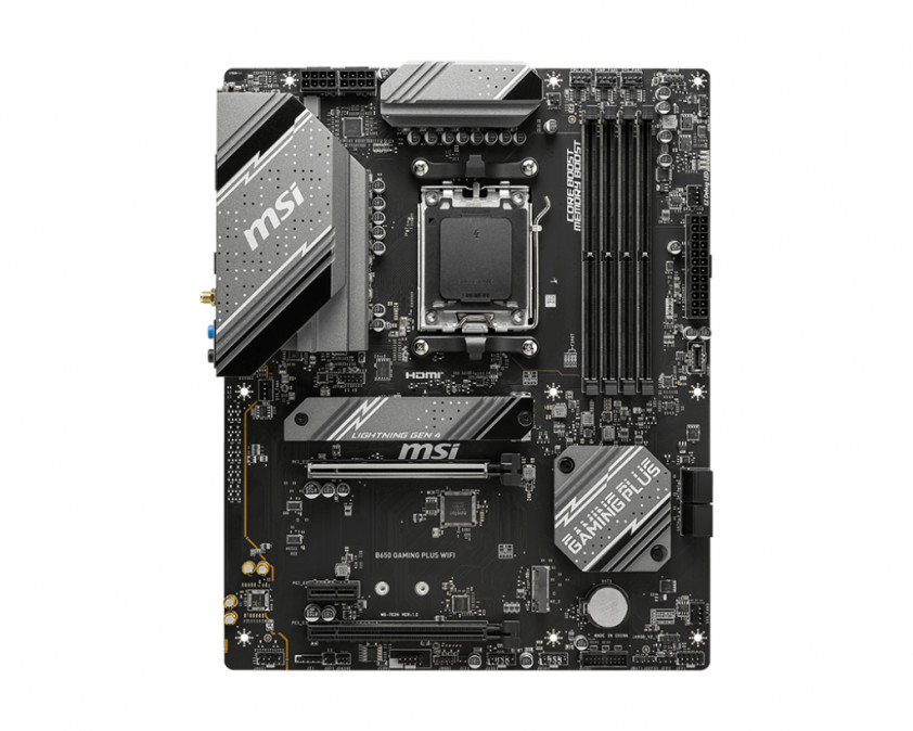 MSI Alaplap AM5 B650 GAMING PLUS WIFI AMD B650, ATX PC