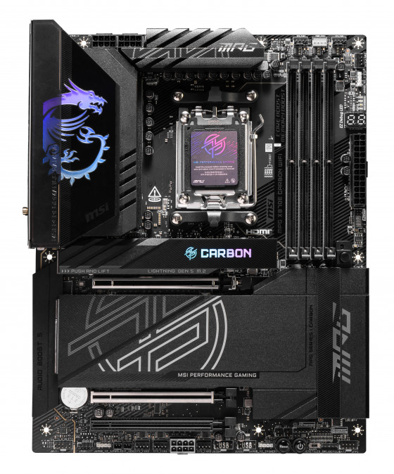 MSI Alaplap AM5 MPG X870E CARBON WIFI AMD X870, ATX PC