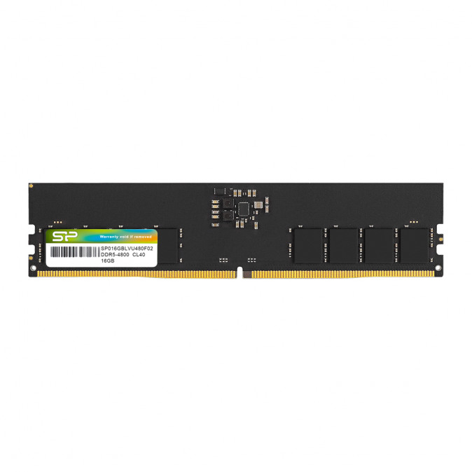 Silicon Power 16GB 4800MT/s DDR5 memória zöld PC