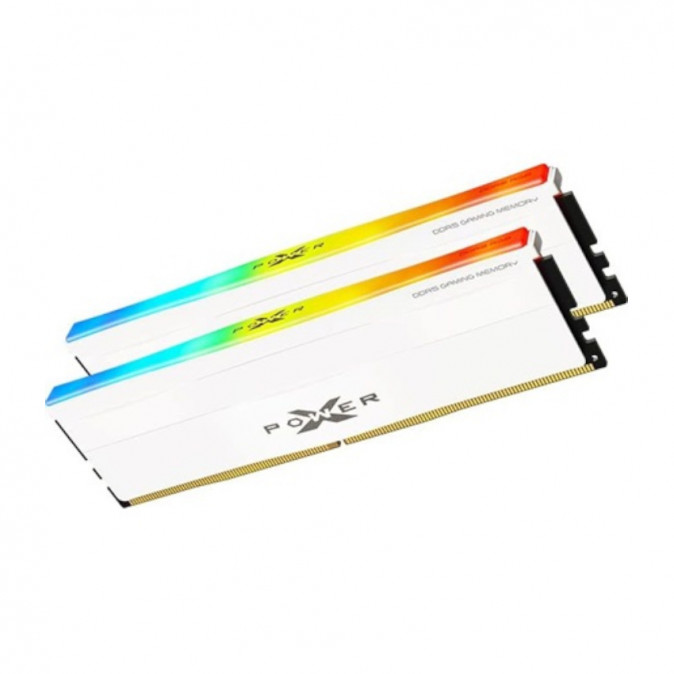 Silicon Power XPOWER Zenith RGB 32GB 5600MT/s DDR5 memória CL40 Kit of 2 fehér RGB PC