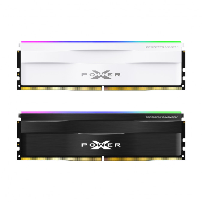 Silicon Power XPOWER Zenith RGB 32GB 6000MT/s DDR5 memória CL40 Kit of 2 fehér RGB PC