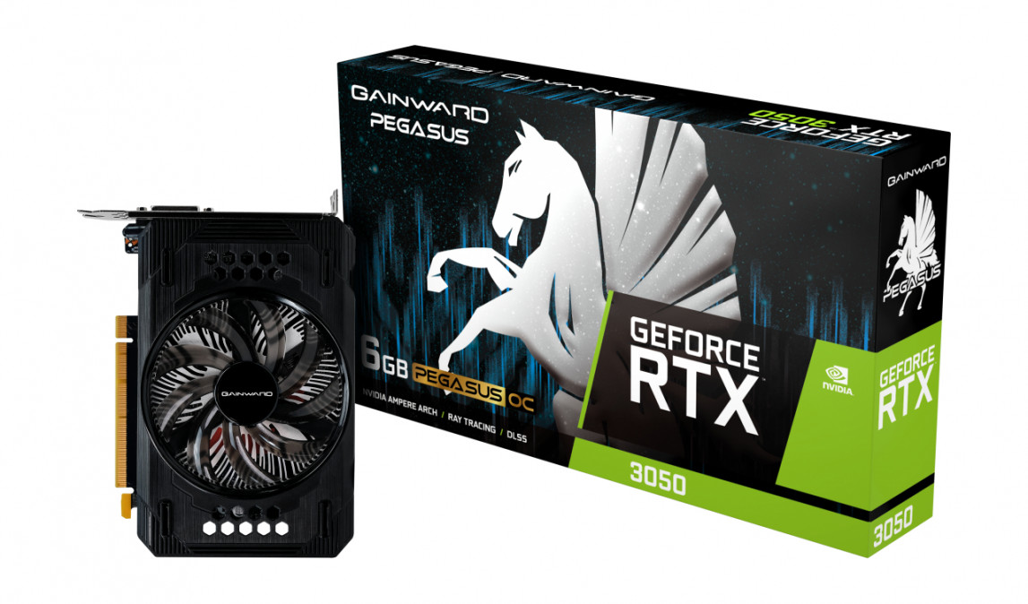Gainward GeForce RTX 3050 Pegasus 6GB GDDR6 96-bit grafikus kártya PC