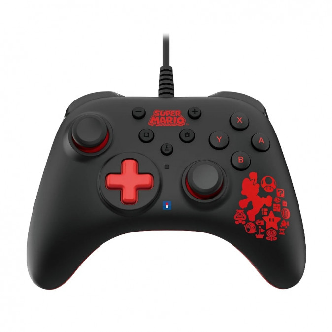 Vezetékes HoriPad TURBO Nintendo Switch kontroller - Mario Nintendo Switch