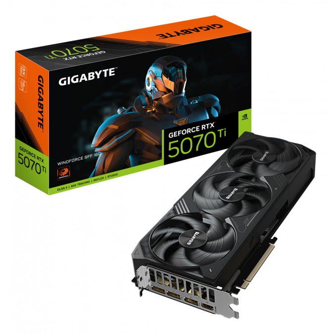 GIGABYTE Videokártya PCI-Ex16x nVIDIA RTX 5070 Ti 16GB DDR7 (GV-N507TWF3-16GD) PC