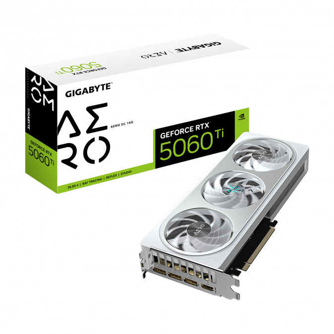 GIGABYTE Videokártya PCI-Ex16x nVIDIA RTX 5060 Ti 16GB DDR7 OC (GV-N506TAERO OC-16GD) PC
