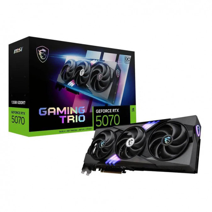 MSI Videokártya PCI-Ex16x nVIDIA RTX 5070 GAMING TRIO 12GB DDR7 OC PC