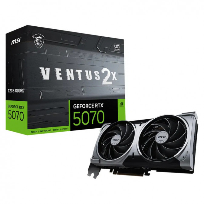 MSI Videokártya PCI-Ex16x nVIDIA RTX 5070 VENTUS 2X 12GB DDR7 OC PC