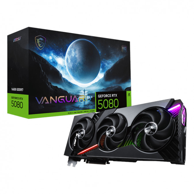 MSI Videokártya PCI-Ex16x nVIDIA RTX 5080 VANGUARD SOC 16GB DDR7 PC