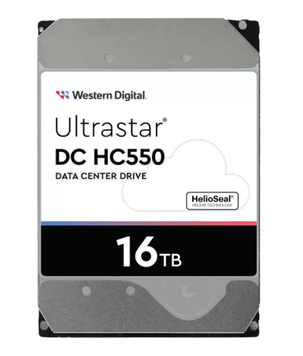 WESTERN DIGITAL 3.5" HDD SATA-III 16TB 7200rpm 512MB Cache, Ultrastar DC HC550 PC