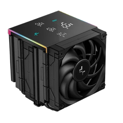 DeepCool CPU Cooler - AK620 DIGITAL PRO (25 dB; max, 103,45 m3/h; 4pin csatlakozó, 6 db heatpipe, 2x12cm, PWM) PC