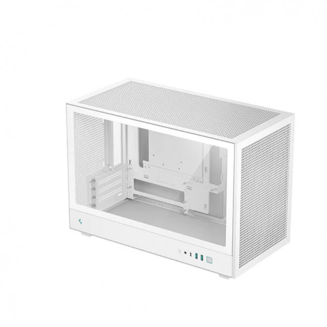 DeepCool Számítógépház - CH260 WH (fekete, Mini-ITX/Micro ATX (BTF), 2xUSB3.0, Type-C, fehér) PC