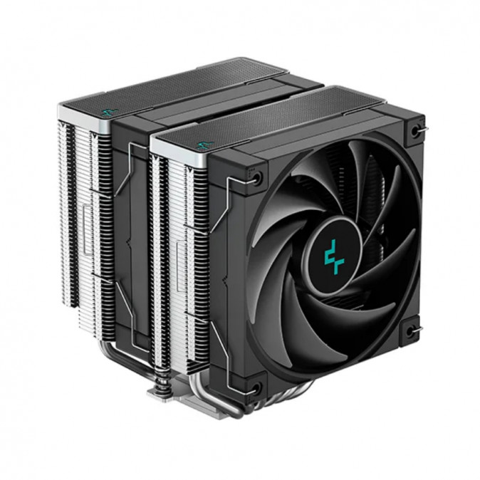 DeepCool CPU Cooler - AK620 (28 dB; max, 117,21 m3/h; 4pin csatlakozó, 6 db heatpipe, 2x12cm, PWM) PC