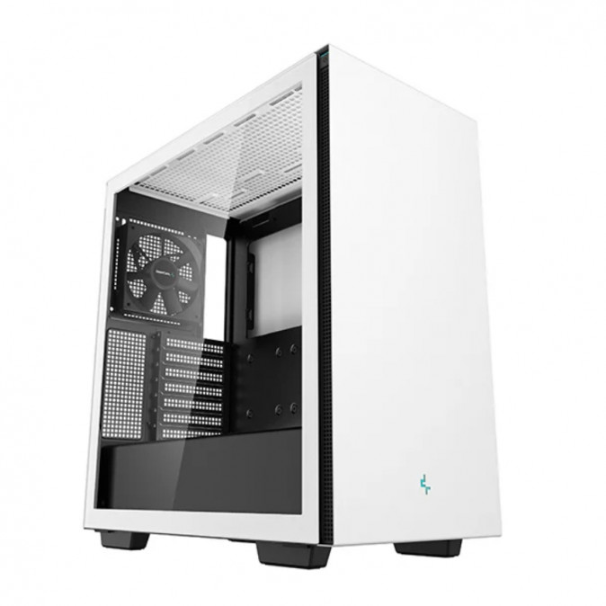 DeepCool Számítógépház - CH510 WH (fehér, ablakos, 1x12cm ventilátor, Mini-ITX / Micro-ATX / ATX / E-ATX, 2xUSB3.0) PC
