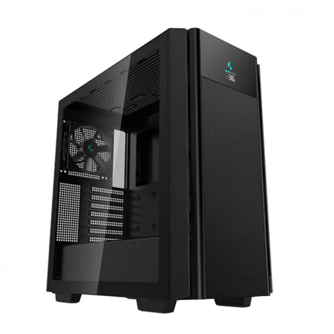 DeepCool Számítógépház - CH510 MESH DIGITAL (ablakos, 1x12cm ventilátor, Mini-ITX / Micro-ATX / ATX / E-ATX, 1xUSB3.0) PC