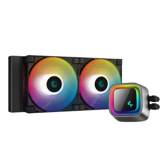 DeepCool CPU Water Cooler - LS520 (max 19dB; max. 145,86 m3/h; 2x12cm, A-RGB LED) PC