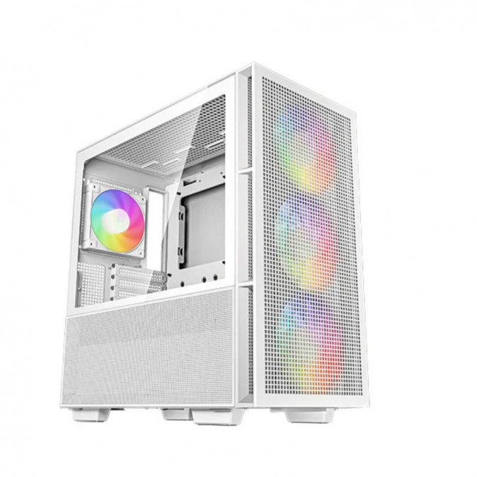 DeepCool Számítógépház - CH560 WH (fehér, 3x14cm + 1x12  A-RGB ventilllátor, E-ATX, 2xUSB3.0) PC