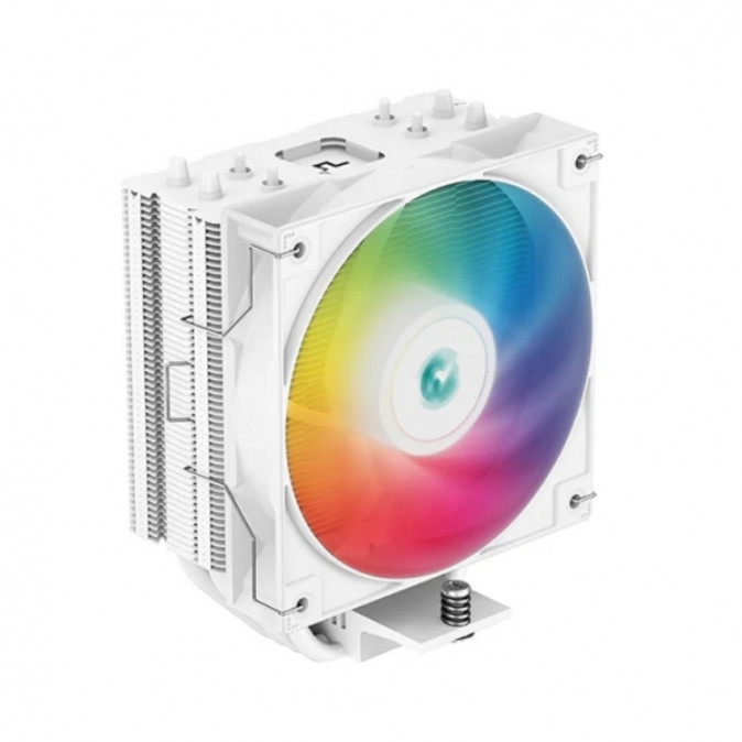DeepCool CPU Cooler - AG400 WH ARGB (31,6 dB; max, 128,93 m3/h; 4pin, 4 db heatpipe, 12cm, PWM, A-RGB LED, fehér) PC