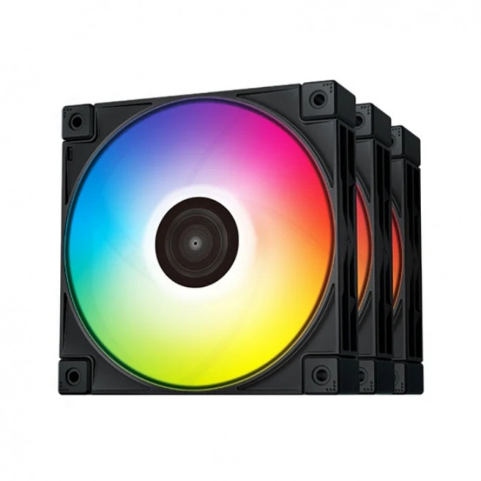 DeepCool Cooler 12cm - FC120 (3 IN 1)  (28dB; max. 105,18 m3/h; 3pin csatlakozó; 3x12cm, ház hűtésre,A-RGB, PWM) PC