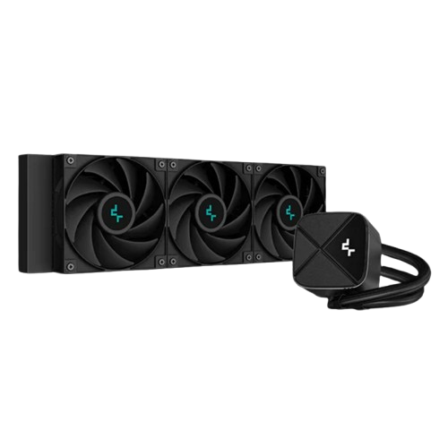 DeepCool CPU Water Cooler - LS720S Zero Dark (max 19dB; max. 145,86 m3/h; 3x12cm, A-RGB LED) PC