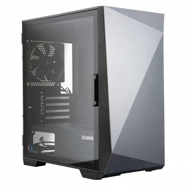 Zalman Z1 Iceberg Black táp nélküli ablakos Mid Tower számítógépház fekete PC