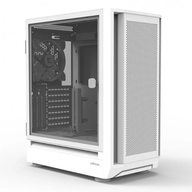 Zalman i6 táp nélküli ablakos Mid Tower számítógépház fehér PC