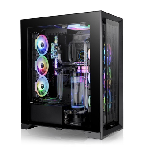 Thermaltake CTE T500 TG ARGB táp nélküli ablakos Full Tower számítógépház fekete PC