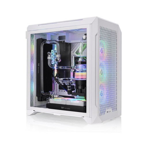 Thermaltake CTE C700 Air Show táp nélküli ablakos Mid Tower számítógépház fehér PC