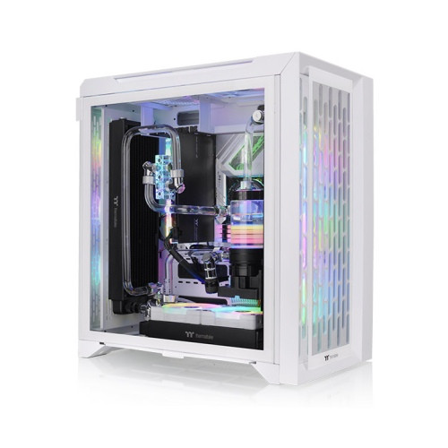 Thermaltake CTE C700 TG ARGB Snow táp nélküli ablakos Mid Tower számítógépház fehér PC