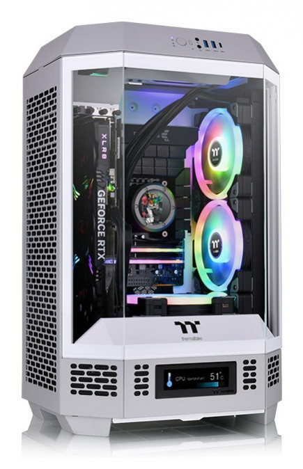 Thermaltake The Tower 300 Limestone táp nélküli MT Mini Tower számítógépház szürke PC
