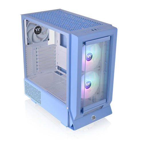 Thermaltake Ceres 350 MX Hydrangea Blue táp nélküli ablakos Mid Tower számítógépház kék PC