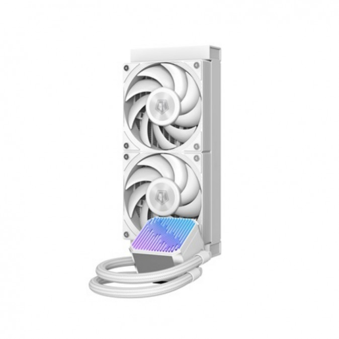 ID-Cooling CPU Water Cooler - DX240 MAX WHITE (35.2dB; max. 144,41 m3/h; 2x12cm, fehér) PC